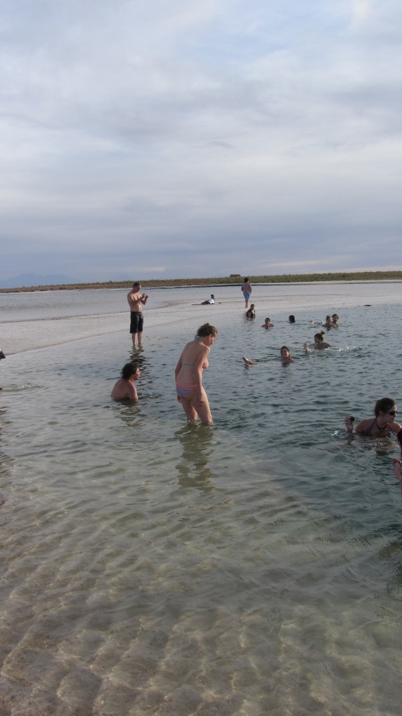 Baden in der Salzwüste, Laguna Cejar