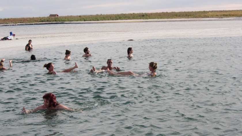Baden in der Salzwüste, Laguna Cejar