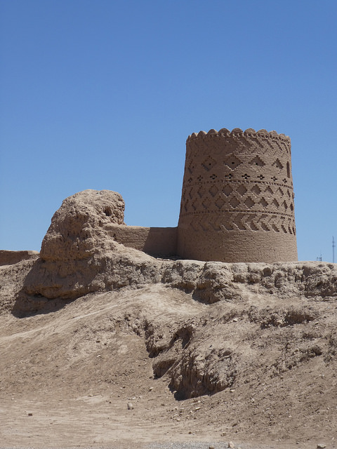 Meybod – Lehmziegelzitadelle, Karawanserei,&nbsp;Taubenturm